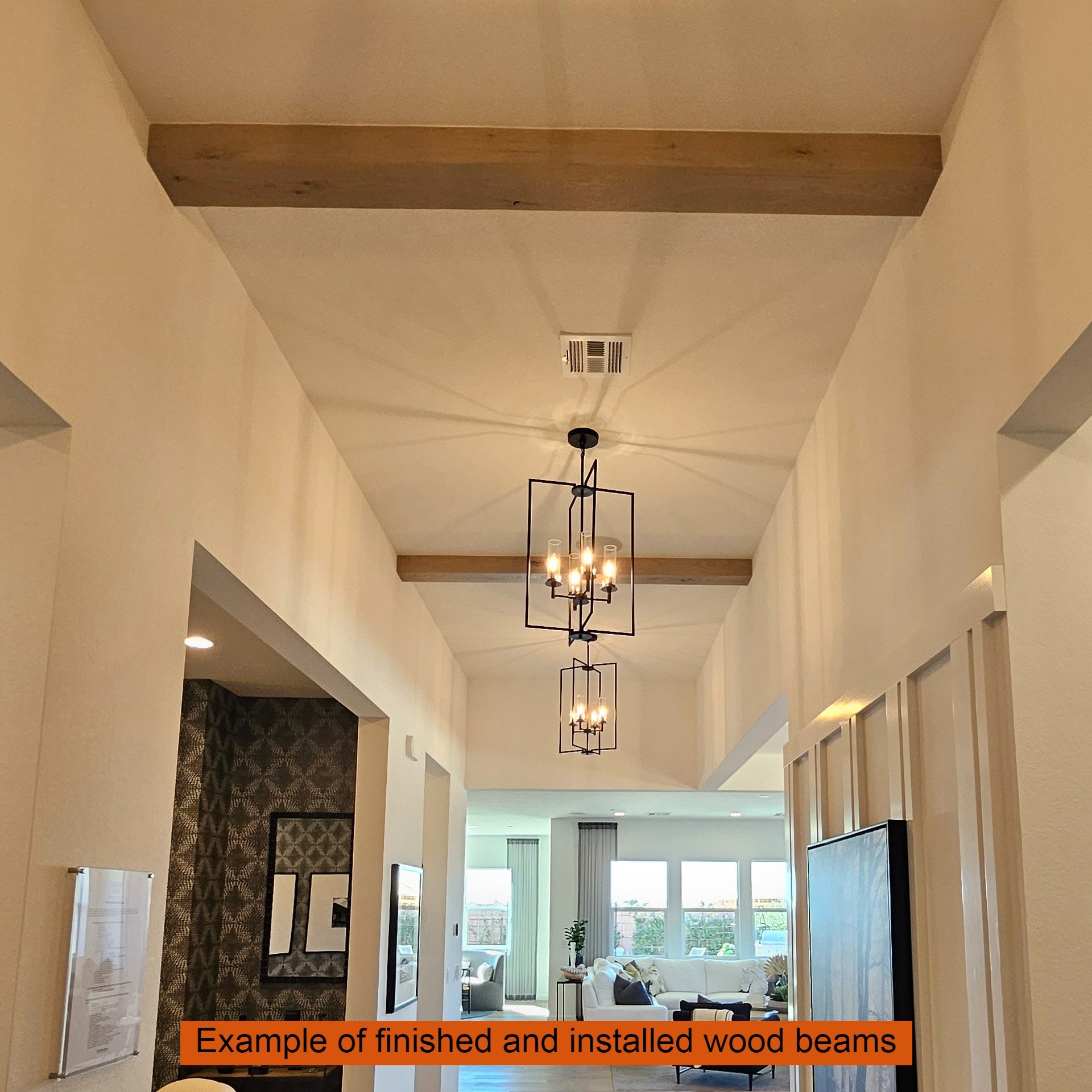 White Ceiling Exposed Beams