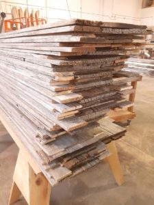 weathered gray barn wood planks