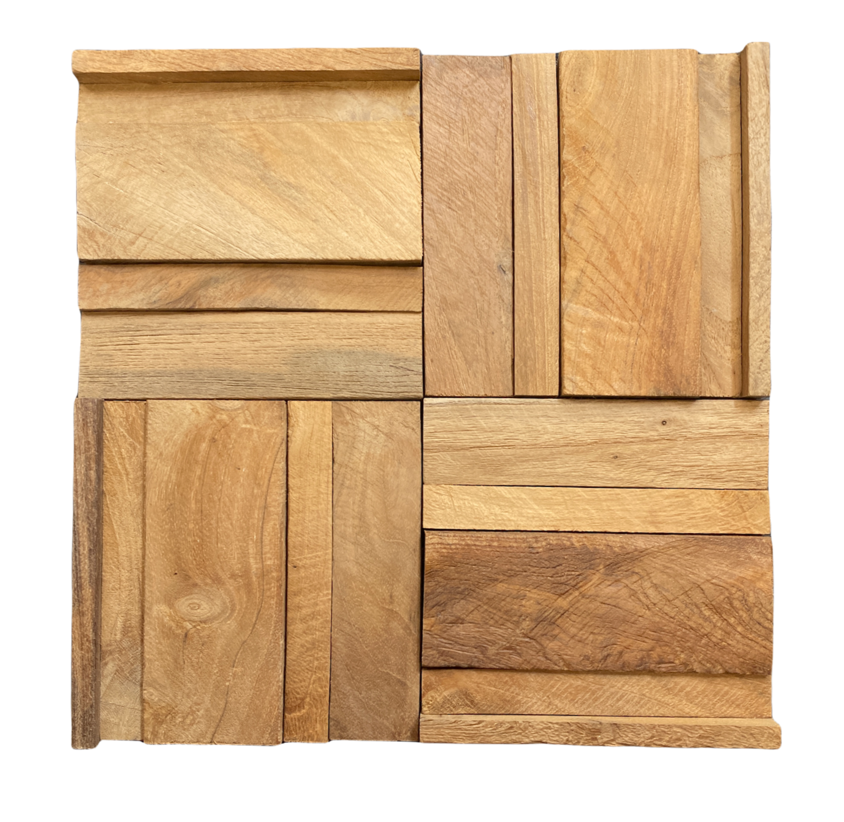 woodstock walls hopscotch 3d teak wood wall panel real teak plank