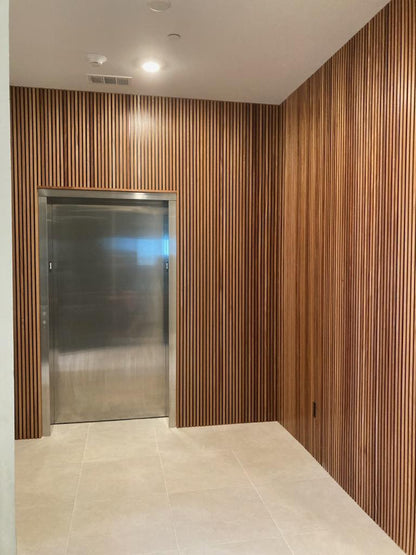 woodstock walls walnut 3d slat wood wall panel real wood 3d planks 3d wall paneling