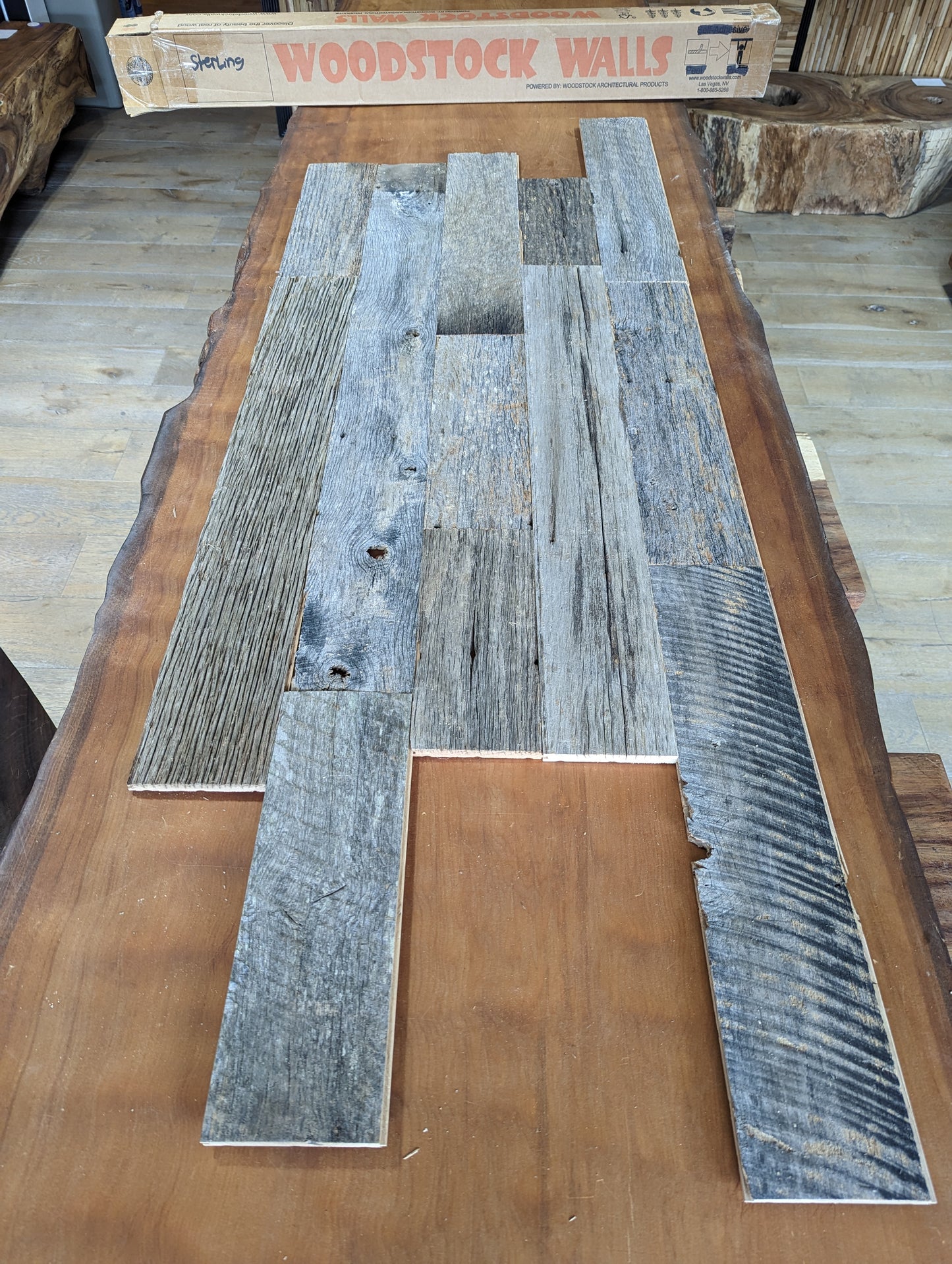 woodstock walls sterling gray reclaimed wood panel real wood plank reclaimed paneling